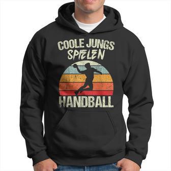 Cool Boys Playing Handball Handballer Boys Children's Kapuzenpullover - Geschenkecke