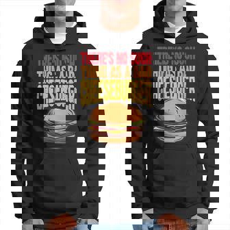 Damen Kein Schlechtes Cheeseburger Lustiges Junk Food Mit-Ausschnitt Kapuzenpullover - Seseable