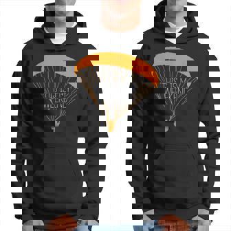 Das Ist Mein Wochenende Paragliding Kapuzenpullover - Seseable