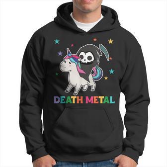 Death Metal Rock Music Death Riding Unicorn Unicorns Kapuzenpullover - Geschenkecke