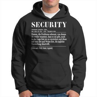 Definition Security S Kapuzenpullover - Geschenkecke