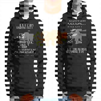 Der Kaffee Ist Kaputt Ich Bin Noch Müde Faultier Geschenk Kapuzenpullover - Geschenkecke
