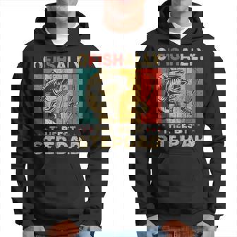 Día Del Padre Pesca Divertida De Ofishally The Best Stepdad Sudadera - Regaloses