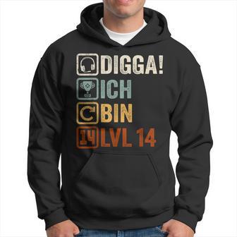 With Digga Ich Bin 14 Jahre Junge Geburtstag Kapuzenpullover - Geschenkecke