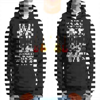 Divertida De Regalo Con Texto En Inglés You Can Never Have Too Many Guitars Sudadera - Regaloses