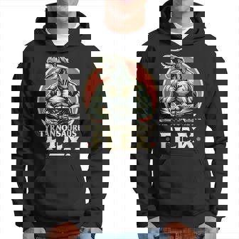 Divertido Bodybuilder Tyrannosaurus Flex Gym T-Rex Dinosaur Sudadera - Regaloses
