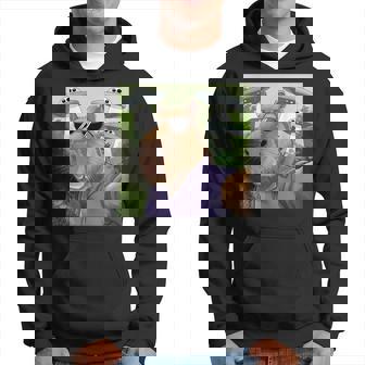 Divertido Gráfico Capybara Selfie Con Ovnis Raro Sudadera - Regaloses