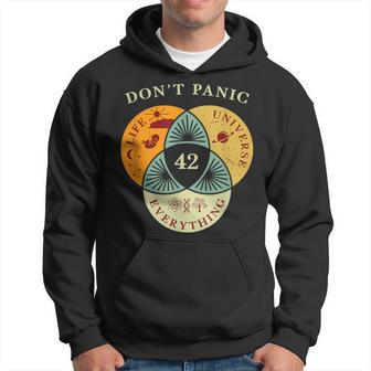 Don't Panic Life Universe Everything 42 Science Fiction Space Lovers Kapuzenpullover - Geschenkecke