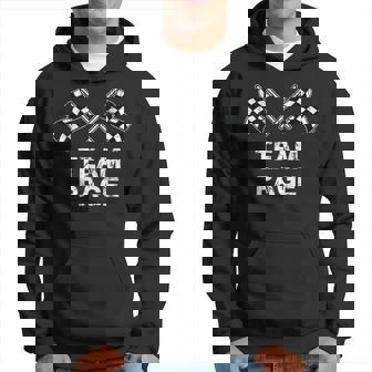 Drapeau De Courseintage Avec Nom De Famille À Carreaux Sweat à capuche - Cadeauxyz