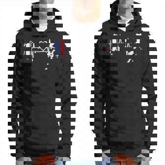 Drapeau De La France Japon Battement De Cœur Japonais Sweat à capuche - Cadeauxyz