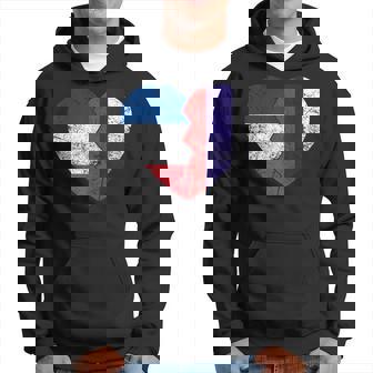Drapeau Russe En Forme De Cœur France Russie Rootsintage Sweat à capuche - Cadeauxyz