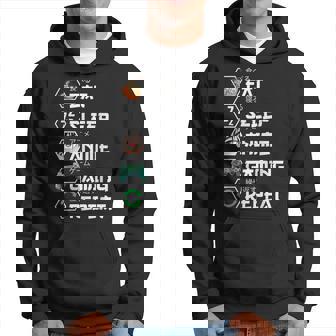 Eat Sleep Anime Gaming Repeat Sudadera - Regaloses