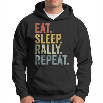 Eat Sleep Rally Repeat Rally Driving Kapuzenpullover - Geschenkecke