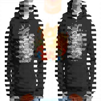 Écureuil En Fleurs Pour Les Amoureux Des Animaux Mignons Sweat à capuche - Cadeauxyz