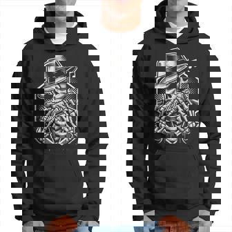 Esqueleto Tocando Armónica Camisa Jugador Calavera Blues Músico Sudadera - Regaloses