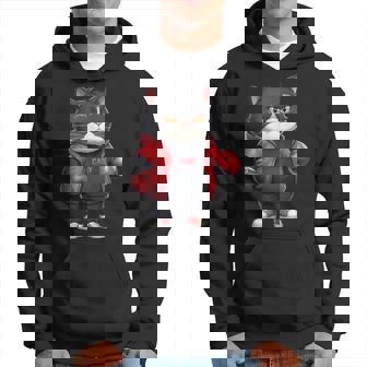 Fat Cat Boxing Cats Fighter Meow Thai Hommes Garçons Sweat à capuche - Cadeauxyz