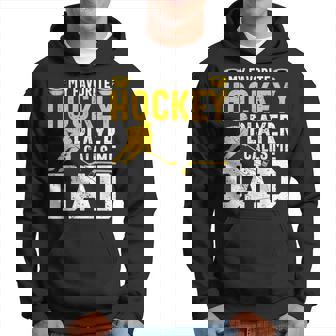 My Favorite Hockey Player Call Me Dad Ice Hockey Dad Kapuzenpullover - Geschenkecke