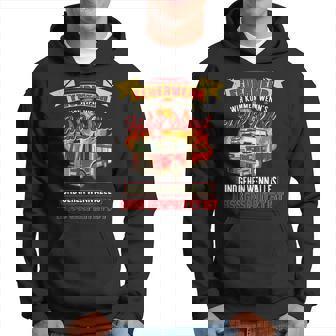 Feuerwehrmann Spruch Feuerwehrauto Lustiges Feuerwehr Kapuzenpullover - Geschenkecke