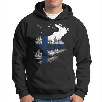 Finland Flag Elk Finland Kapuzenpullover - Geschenkecke