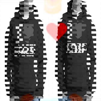 France I Love Paris Eiffel Tower Souvenir Paris Retro Kapuzenpullover - Geschenkecke