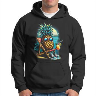 Fresco Piña Piña Colada Playa Diversión Sin Mangas Sudadera - Regaloses