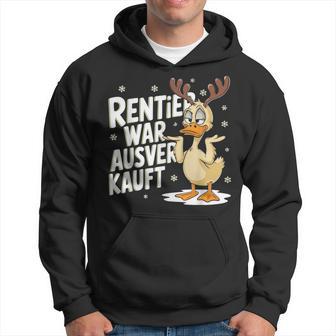 Christmas Elk Saying Reindeer Was Out Sold Out Kapuzenpullover - Geschenkecke