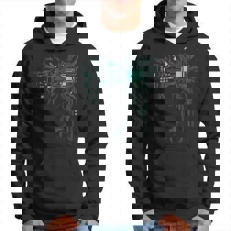 Computer Geek Nerd Cadeau Cool Computer Core Circuit Sweat à capuche - Cadeauxyz