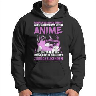 Gezwungen My Anime Zu Unterbreak Japanese Kapuzenpullover - Geschenkecke