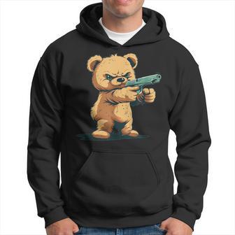 Teddy Bear With Gun For Gun Lovers Kapuzenpullover - Geschenkecke