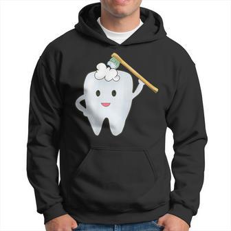 Tooth Brushing The Th With The Toothbrush Kapuzenpullover - Geschenkecke