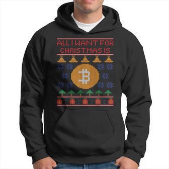 Ugly Christmas Bitcoin Short Sleeve Kapuzenpullover - Geschenkecke