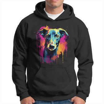 Galgo Espanol Colourful Greyhound Kapuzenpullover - Geschenkecke