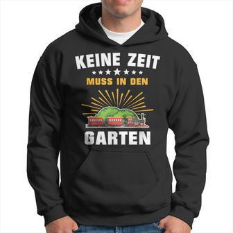 Gartenbahn Steam Train Model Railway Garden Slogan Kapuzenpullover - Geschenkecke