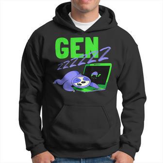 Gen Z Slogan Sleeping Fault Gen Zzz Generation Z Kapuzenpullover - Geschenkecke