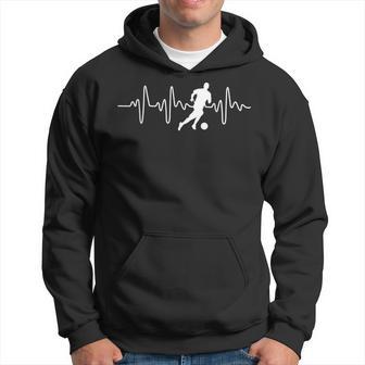 Idea For Footballer Heartbeat Football Kapuzenpullover - Geschenkecke