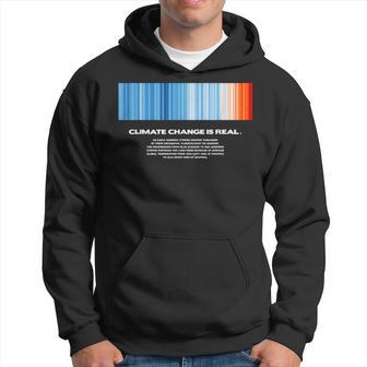 Global Warming Blue Red Stripe Climate Change Is Real Stop Kapuzenpullover - Geschenkecke