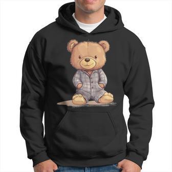 Great Teddy Bear In Soft And Cosy Pyjamas Kapuzenpullover - Geschenkecke