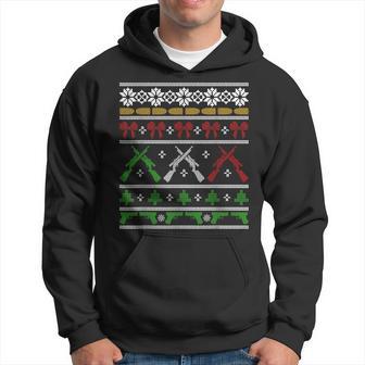 Guns For Christmas Ugly Sweater Gun Right Hunting Military Kapuzenpullover - Geschenkecke