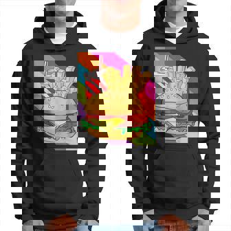 Hamburger Cheeseburger Burger Fritten Pommes Frites Kapuzenpullover - Geschenkecke