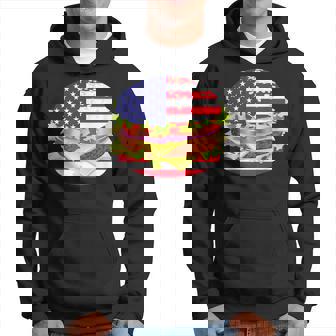 Hamburger Usa Flag 4 De Julio Bbq Sudadera - Regaloses