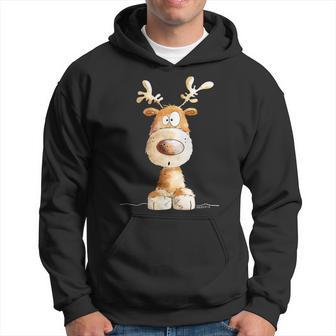 Happy Reindeer I Deer Wild Animal Elk Christmas Fun Kapuzenpullover - Geschenkecke