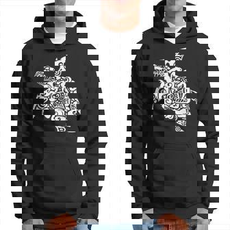Hawaii Tattoo Gráfico De Tortuga Blanca Sudadera - Regaloses