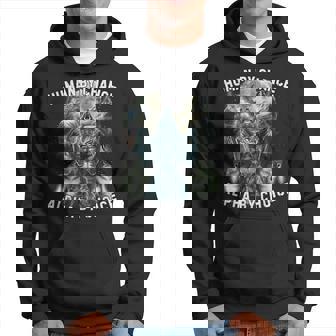 Human By Chance Alpha By Choice Alpha Wolf Meme Kapuzenpullover - Geschenkecke