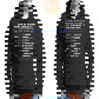 Humour Agent De Sécurité Tarif Horaire Cadeau Sweat à capuche - Cadeauxyz