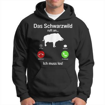 Hunter Wild Boar With Deer And Hunting Ticket Forester Kapuzenpullover - Geschenkecke