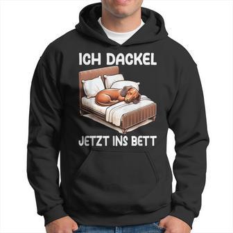 Ich Dachshund Jetzt Ins Bett Sleep Pyjama Kapuzenpullover - Geschenkecke