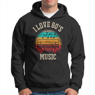 Ich Liebe 80Er Jahre Musik Kapuzenpullover - Geschenkecke