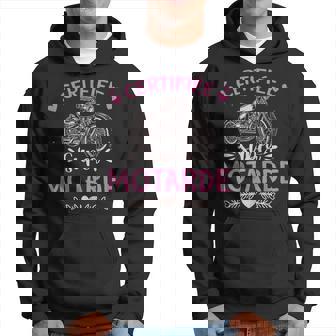 Idée Humour Cadeau Pour Fan De Moto Certifiée Super Motarde Sweat à capuche - Cadeauxyz