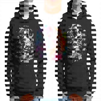 Inglés Springer Spaniel Perro Acuarela Obra De Arte Sudadera - Regaloses