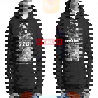It's All Lies Fake Moon Landing Conspiracy Theory Ilustraciones Sudadera - Regaloses
